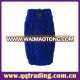 Factory sale directly dark bule fashion handmade knitted free patterns dog clothes