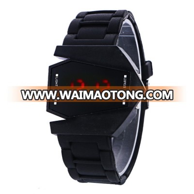 Hot Selling Outdoor Black Silica Gel Wrist Sport Electronic Watch