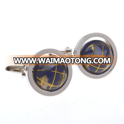 Hot Selling High Quality Personalized Novelty Globe Cufflinks