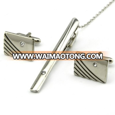 XK-5 Custom Cheap Alloy Custom Tie Clips and Cufflinks Sets