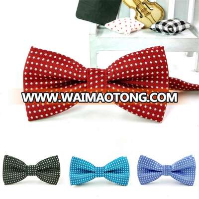 China Factory Direct Cheap Custom Necktie Dot Bow Tie for Men