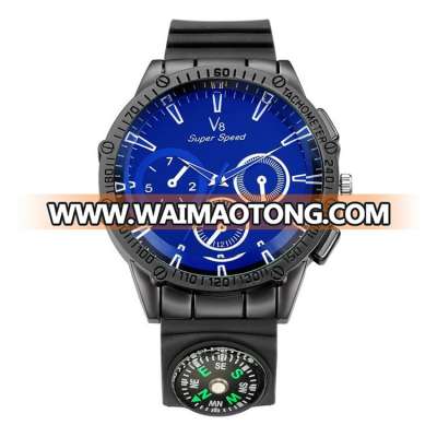 Best Selling High Quality Sport Outdoor Rubber Watch with Compass