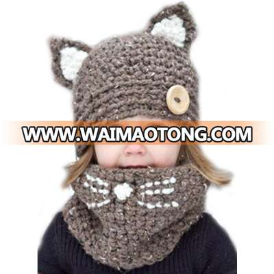 Fashion Child Funny Cute Knitted Hat Winter Hat Baby for Retail