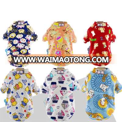 wholesale simple soft cartoon dog clothes winter puppy vest xxx small dog clothes