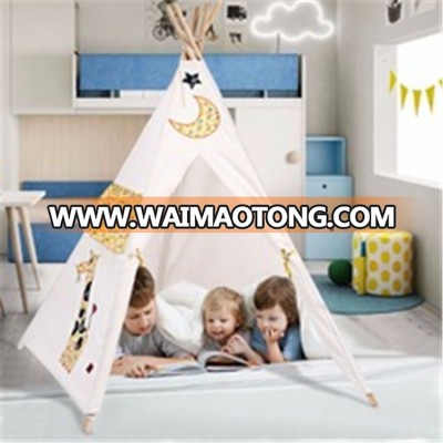 factory direct sale custom indian kids teepee tent canvas bell child tent