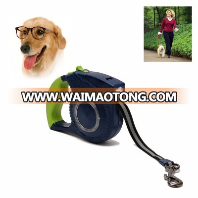 amazon hot sale dog supplies automatic traction rope ratractable dog leash led