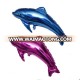 factory direct sale wedding birthday party decoration inflatable dolphin shape foil helium air walking balloons