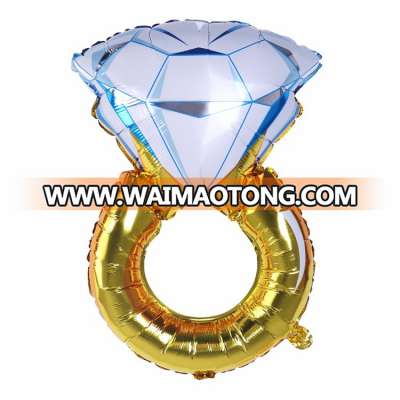 wholesale inflatable diamond ring shape wedding stage decoration helium balloon