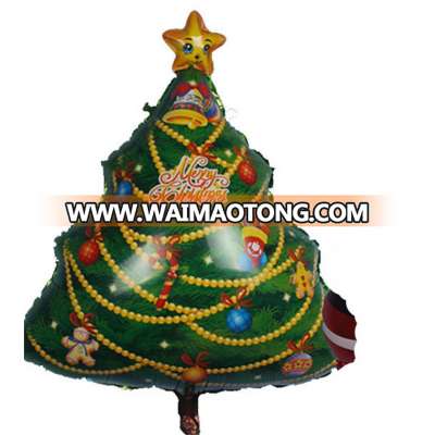 wholesale christmas tree shape inflatable aluminum foil balloon christmas decorating