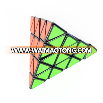 4-layer promotional magic cube puzzle pyramid 4x4x4 professional speed power cube