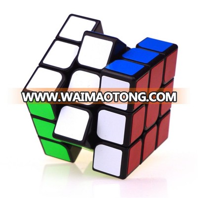 classic toys cube colorful learning&educational toys PVC sticker block puzzle speed magic cube 3x3 magic puzzle cube