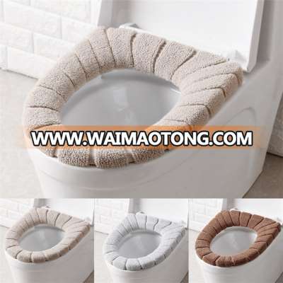 winter warm bathroom products cotton automatic toilet seat cover