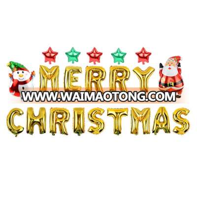 merry christmas letters party balloon christmas decoration