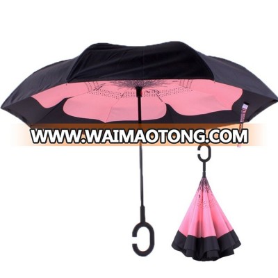 Professional Windproof Protection Sun&Rain folding Umbrella double layer inverted umbrella