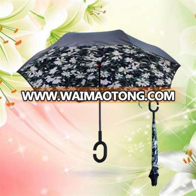 Most popular indonesia market various designs inverted car umbrella reverse closing umbrella