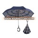 2017 Newest style hands free magic car umbrella reverse folding umbrella