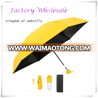 Factory wholesale fashion promotion 5 folding mini sun parasol umbrella