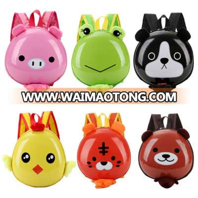 Factory wholesale hard shell waterproof preschool kids animal shape mini backpack