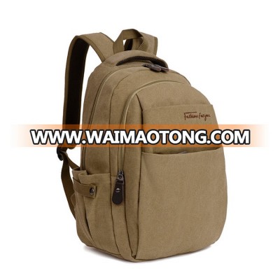 wholesale custom vintage canvas backpack school bags trendy women backpack