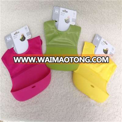 Big size safe soft kids adjustable foldable disposable waterproof baby bibs