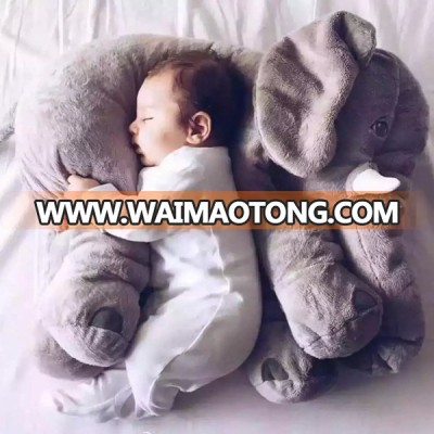 China supply cheap baby plush and stuffed elephant toys pillow in stock