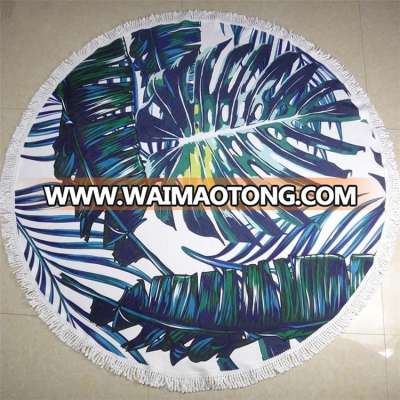 2017 China manufacturer digital printing large round sublimation beach towel