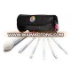 Popular 2017 white Nylon 6pcs makeup brush set,foundation brush