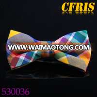 Fashion Cotton Plaid Mens Adjustable Bow Ties