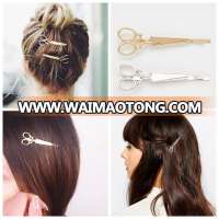 Fashion Hair Pin Gold Silver Scissors Shear Hair Clip Hair Barrettes Accessories 100pcs/lot free shipping