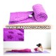 microfiber yoga towel with non-slip silicone dots wholesale