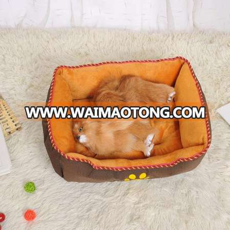 Customized or like photo shows supplies plush square pet bed